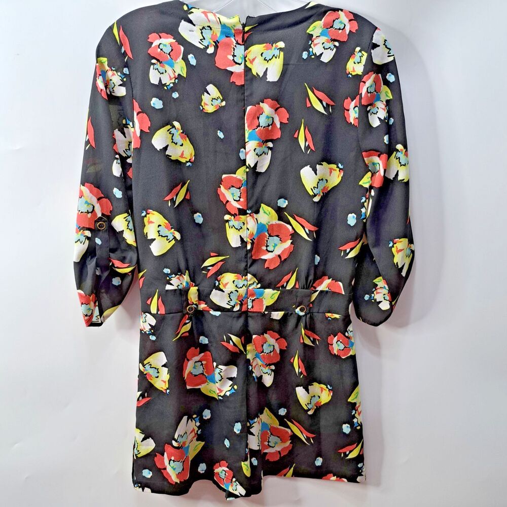 Yumi Kim Liz Women's Black & Multi Color Romper with Pockets Size XS - Picture 5 of 8